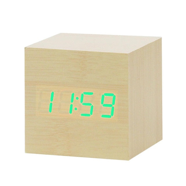 Sleek Digital LED Wake Up Clock