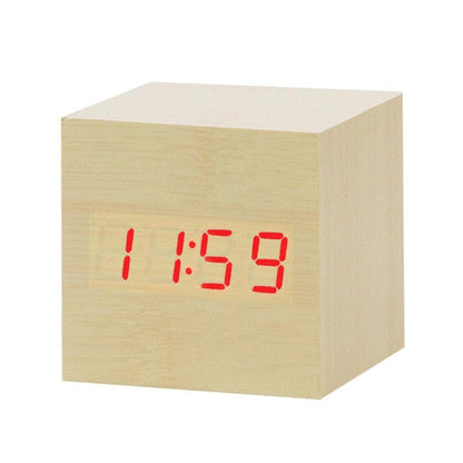 Compact Smart LED Alarm Clock with Clear Voice Display