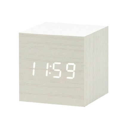 Compact Smart LED Alarm Clock with Clear Voice Display