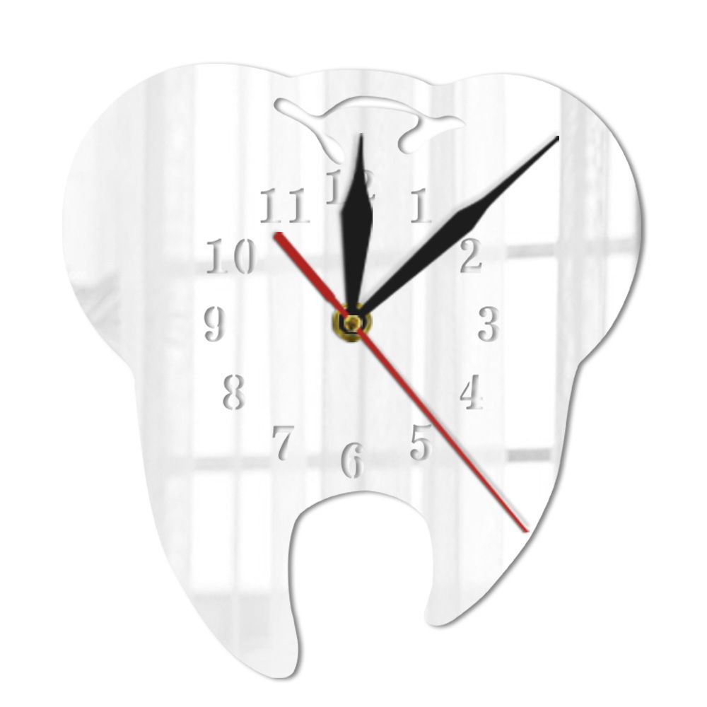 Modern Dental Mirror Clock for Bathroom