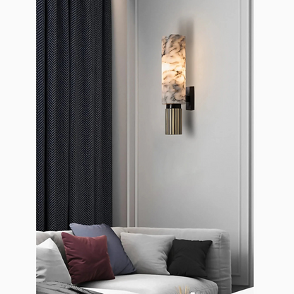 Elegant White Marble Wall Light