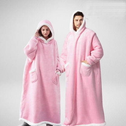 Soft Plush Hooded Blanket with Fleece Interior