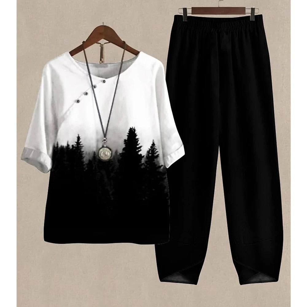 Chic 2-Piece Summer Outfit for Women - Glamry