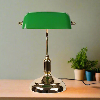 Elegant Clear Glass Desk Lamp