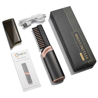 Cordless Hair Straightener Brush